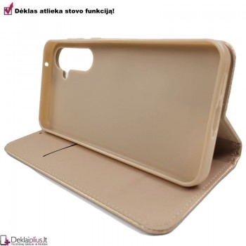 Telone atverčiamas dėklas - auksinės spalvos (Samsung A55 5G) Telone atverčiamas dėklas - auksinės spalvos (Samsung A55 5G)